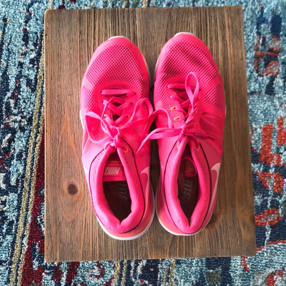 Nike Flex Hot Pink Running Shoes, lightly used!